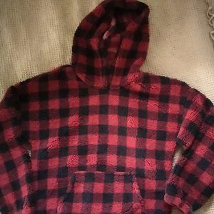 Buffalo Plaid Sherpa Hoodie